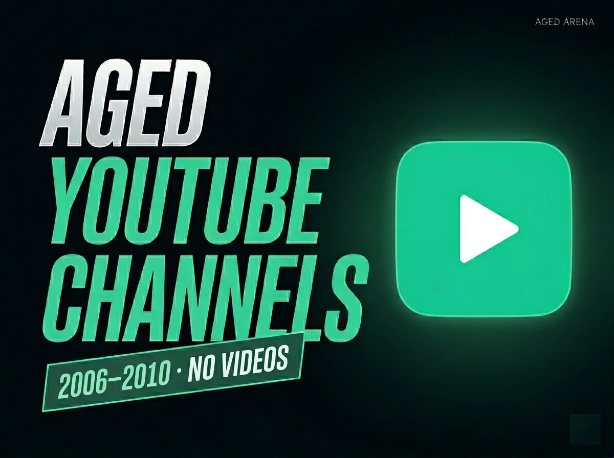 YouTube 2006-2010 (No Videos) preview — aged YouTube account from 2006-2010